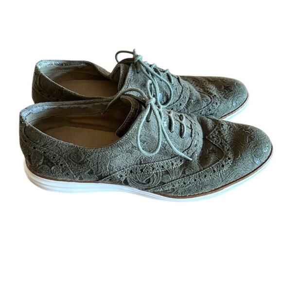 Cole Haan Green/Blue Mens Oxford Loafers, size 9 - Picture 5 of 10